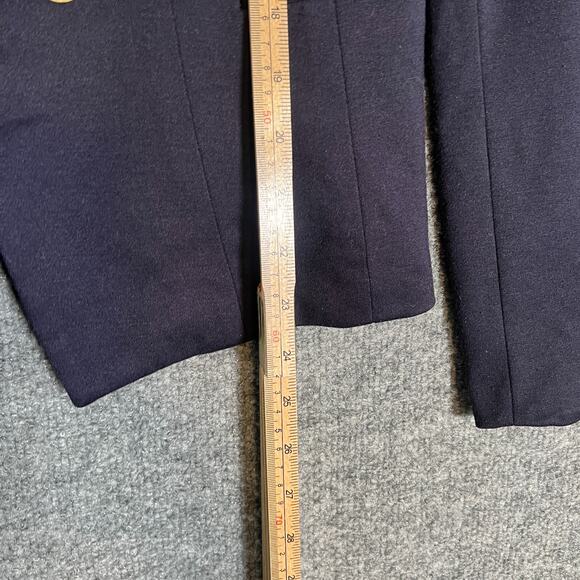 H&M Blazer Womens 12 Blue 4 Button Jacket Long Sleeve Comfort Shoulder Padding - Picture 6 of 9